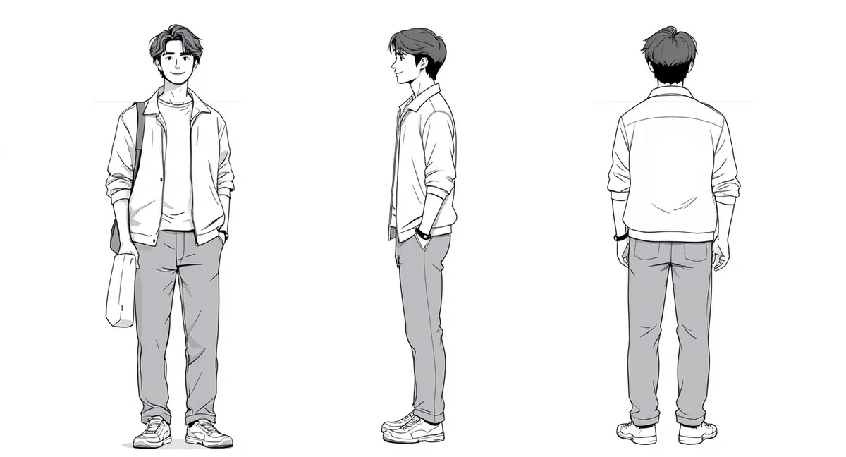 作例 CH-04 案内人の三面図