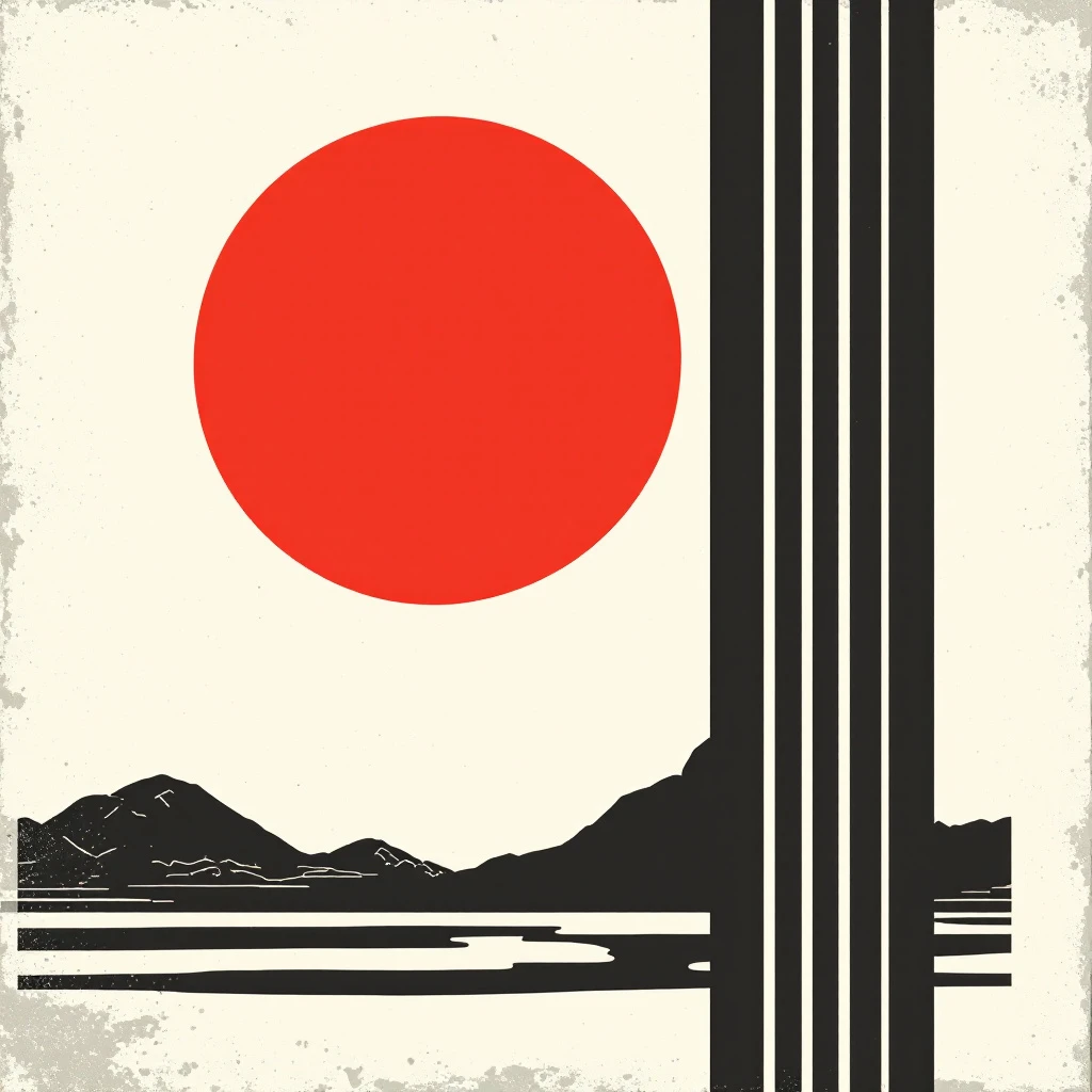 日本のモダン（1960〜70 年代） の雰囲気を伝える絵 1