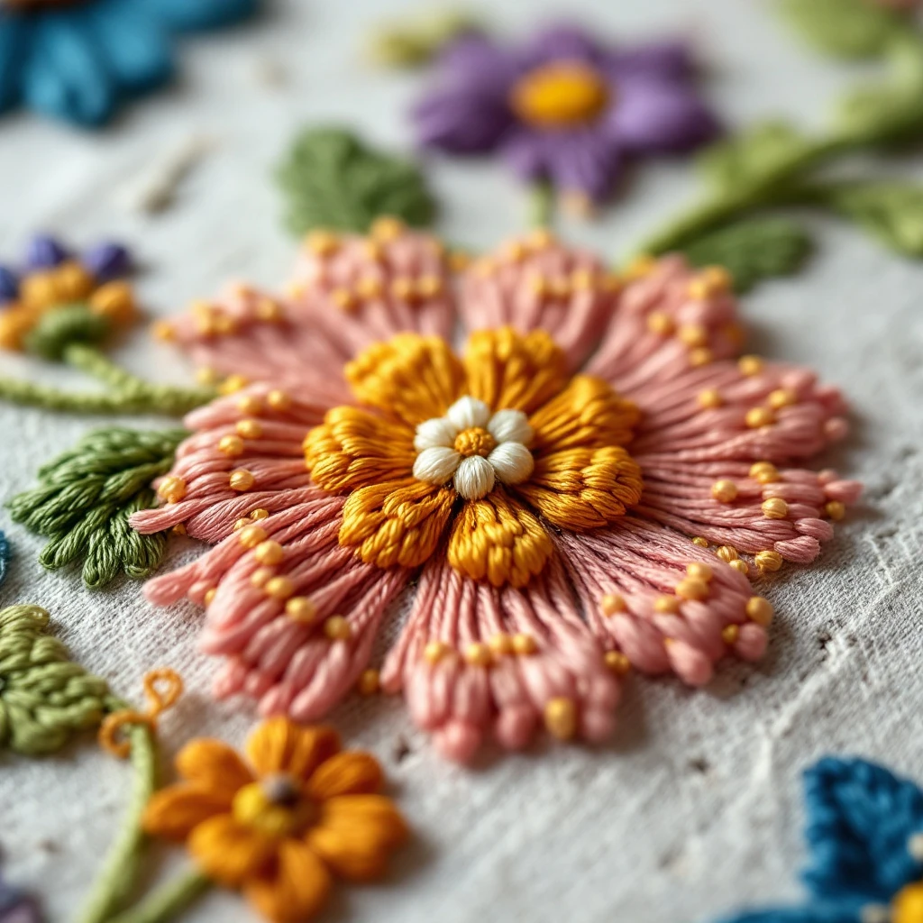 刺繍・織り の雰囲気を伝える絵 1