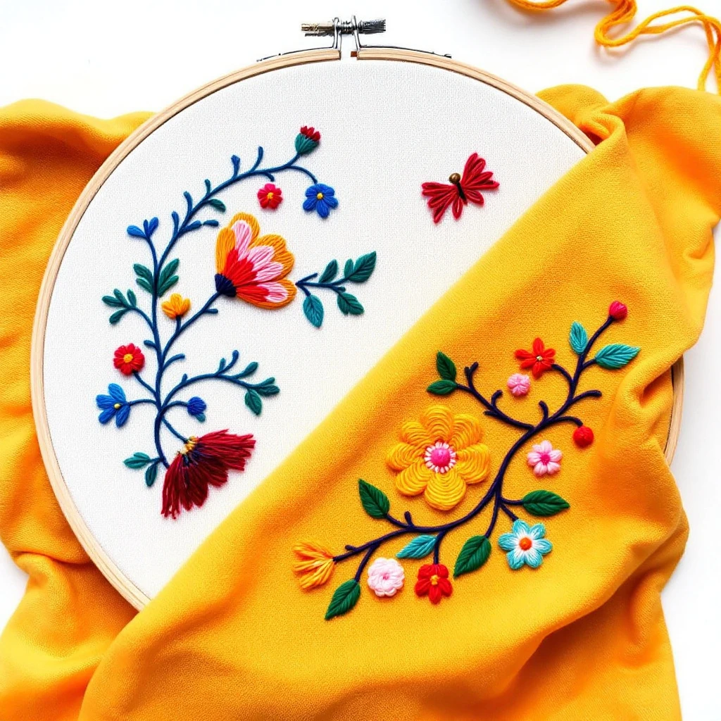 刺繍・織り の雰囲気を伝える絵 3