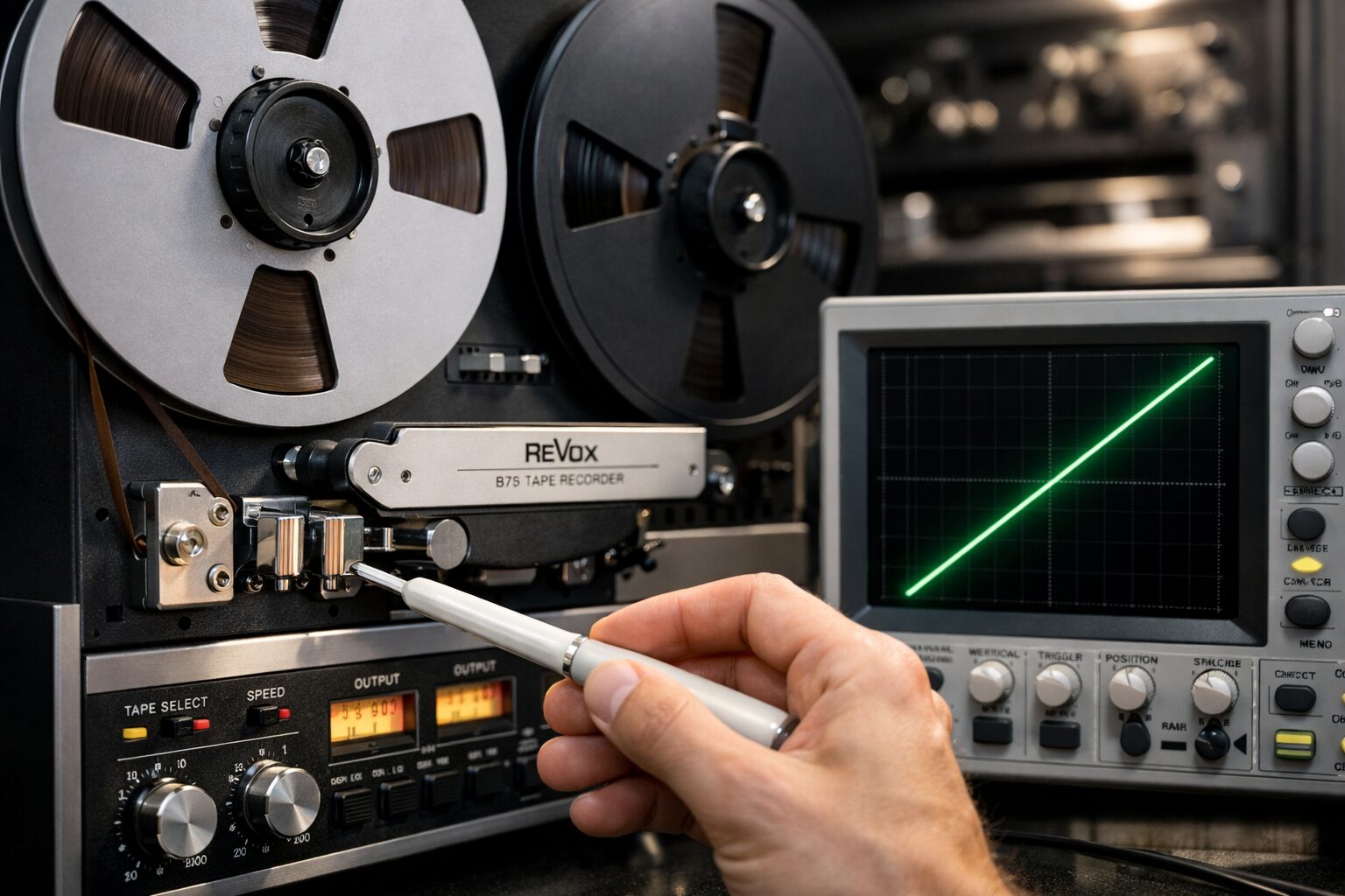 Revox  アジマス調整の完全ガイド｜オシロスコープと発振器を用いたプロのキャリブレーション手法
