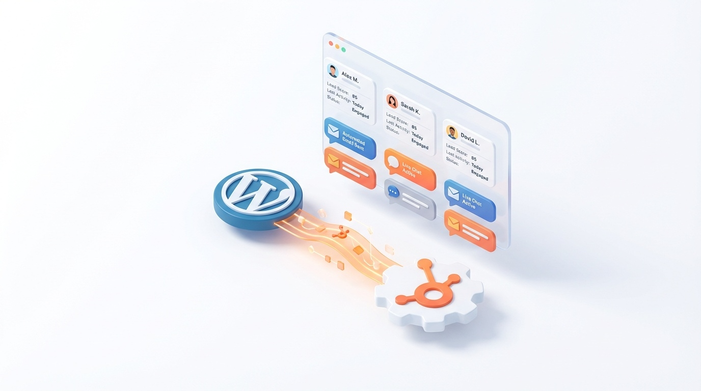 【完全無料】個人サイトに「24時間働く営業マン」を雇う方法。HubSpot導入ロードマップ【WordPress編】